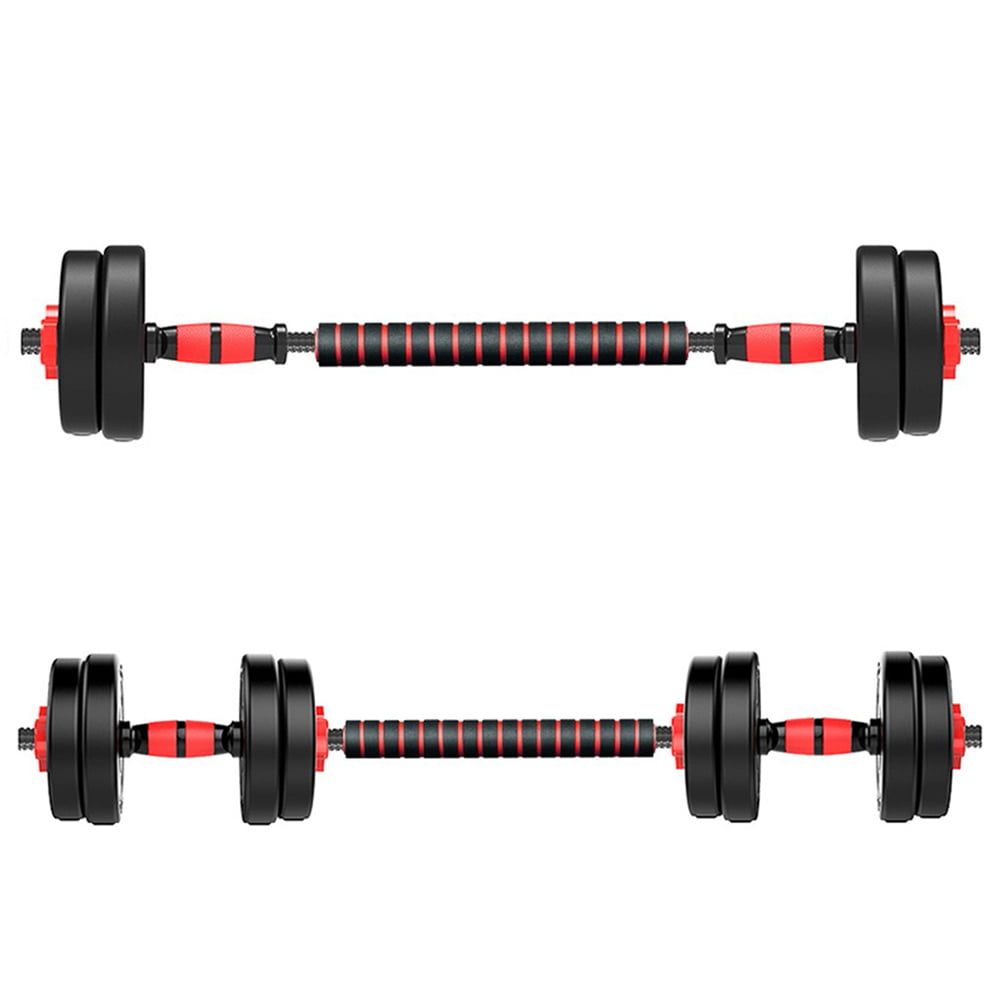 Fitness Club 33LBS-55LBS Dumbbells Barbell Water-Filled Dumbbell with Metal Handles Barbell Set for Home Fitness 