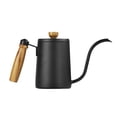 thumbnail image 2 of Cafetera De 600Ml, Recipiente De Café Exquisito, Hervidor De Café Simple, Cafetera De Acero Inoxidable Con Mango De Madera Para Café De Oficina En Casa matsuzay HA016158-00, 2 of 7