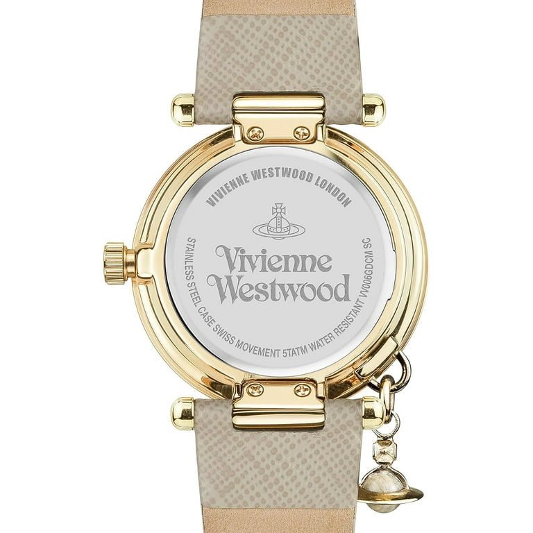 Vivienne Westwood Orb Pop Quartz Silver Dial Cream Leather Vivienne Westwood Orb Pop Quartz Silver Dial Cream Leather