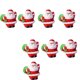 thumbnail image 5 of Decoración de figuras Decoración de mesa de Navidad Figura de Papá Noel Figuras de árboles de Navidad Regalos Adornos en miniatura Accesorios de bricolaje 8 piezas Fason HFP-0345, 5 of 7