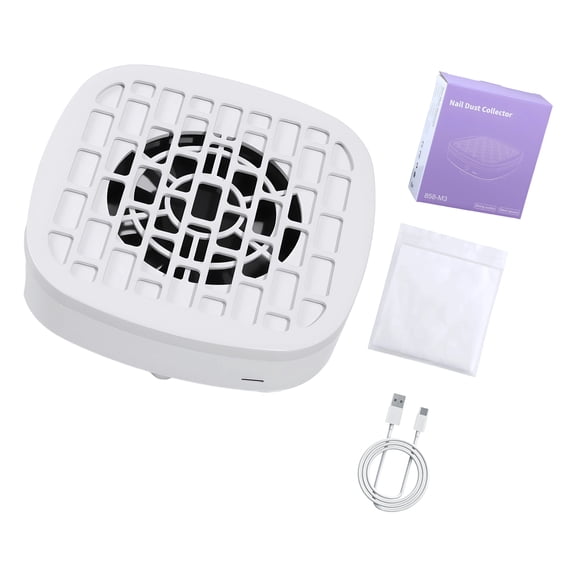 Quiet Nails Dust Absorber Easy Clean Removable Chamber ABS Construction For Mobile Nails Technicians