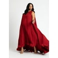 thumbnail image 2 of ELOQUII Women's Plus Size Dramatic Ruffle Gown, 2 of 5