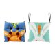 thumbnail image 4 of 2 almohadillas para sillas de comedor, cojines de asiento, cojines suaves para sillas de interior con lazos para sala de estar, cocina, jardín y hogar Conejito y ciervo, 4 of 9