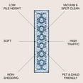 thumbnail image 3 of JONATHAN Y MODERN PERSIAN Cherie French Cottage Runner Rug, 2 x 10, Navy/Ivory, 3 of 9