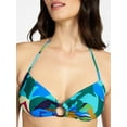 thumbnail image 4 of Time and Tru Women's and Women's Plus Size Abstract Print Bandeau Bikini Top, Sizes XS-3X, 4 of 5