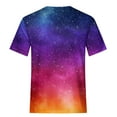 thumbnail image 6 of Penkiiy Galaxy Printed Shirt , Women's Print Graphic T Shirt Short Sleeve Summer T-Shirt Novelty Casual Tee XL Multicolor, 6 of 6