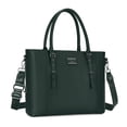 thumbnail image 1 of Bolsa MOSISO de piel sintética para portátil para mujer de 17 a 17 pulgadas, color verde, 1 of 6