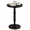 Black, variant on Artmeer Round Side Table for Small Spaces Solid Wood Top Pedestal Accent End Table Nightstand Drink Stand for Living Room Bedroom Office Corner, Brown