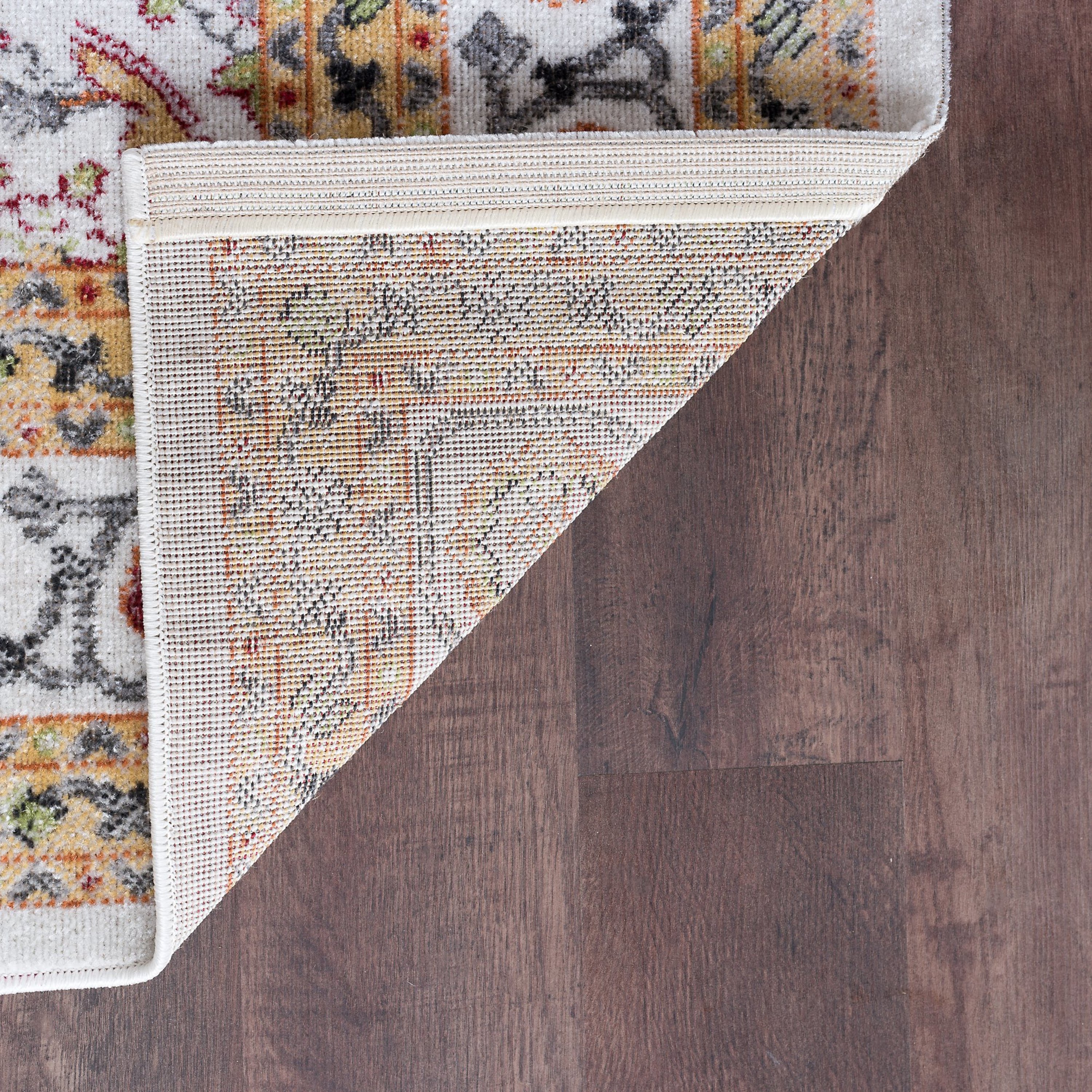 Traditional 2x3 Area Rug (2' x 3') Oriental Beige, Cream Indoor Scatter Easy to Clean