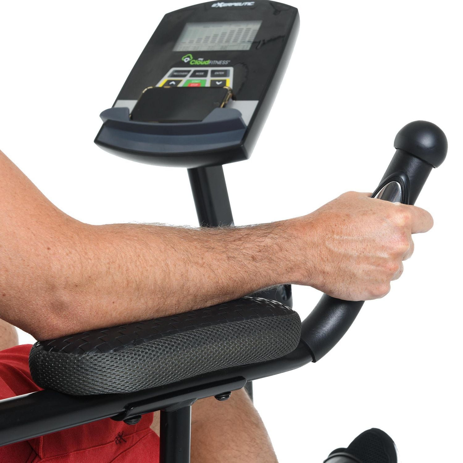 Appareil couché magnétique Bluetooth Exerpeutic 5000 avec siège Airsoft et application MyCloudFitness