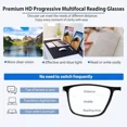 thumbnail image 6 of 2PK Men Women Multifocus No Line Progressive Reading Glasses Multifocal Readers, 6 of 10