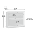 thumbnail image 3 of Sauder Select 2-Shelf Bookcase, Lintel Oak Finish, 3 of 8