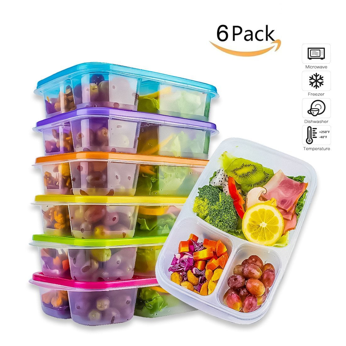 Lunch Box Containers Food Storage, Meal Prep Individual Compartments