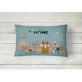 thumbnail image 2 of Caroline's Treasures CK7961PW1216 Flashy Fawn Boxer Sweet Home Canvas Fabric Decorative Pillow, 12H x16W, multicolor, 2 of 4