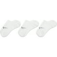 thumbnail image 4 of Women's Nike 3-Pack Everyday Plus Lightweight Training Footie Socks Color: White Wolf Gray Size: 9-11, 4 of 4