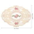 thumbnail image 2 of 2 Pcs Spot Decoration Lace Placemat 23.00X16.00X0.10CM Beige, 2 of 8