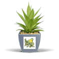 thumbnail image 1 of Octopus Marine Life Cartoon Pattern Fake Pineapple Flower Pot Vase Mini Decor, 1 of 3