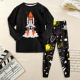 thumbnail image 2 of Toddler Boys Clothes Sets 2Pcs Cute Print Long Sleeve Sweatsuits Tops and Pants Outfits for Fall Winter 6-12 Months 12-24 Months 2T 3T 4T 5T 6T 7T 8T 9T Children(Orange,5-6 Years), 2 of 7