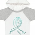 thumbnail image 4 of Inktastic Teal Ribbon- Ovarian Cancer Awareness Boys or Girls Baby Bodysuit, 4 of 5