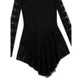 thumbnail image 5 of CHICTRY Womens Ballet Dancewear Lace Figure Skating Dress Gymnastics Leotard Dress Black Small, 5 of 7