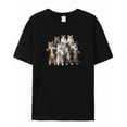 thumbnail image 7 of Seven Kittens Men's T Shirts Standing Cat T-Shirt for Men Animal Crew Neck Tees Cotton Tops, Black, S, 7 of 7