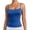 Blue, variant on YUEHUA Women's Double Lined Basic Tank Top Adjustable Spaghetti Straps Sleeveless Camisole Shirts