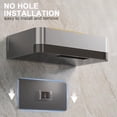 thumbnail image 5 of Soap Holder for Shower Wall, Carbon Steel Soap Dish Wall Mounted Soap Tray with Drawerable Bottom Tray for Bathroom, Kitchen Sink (Grey), 5 of 7