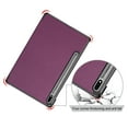 thumbnail image 5 of Dteck Smart Case for Samsung Galaxy Tab S7 FE SM-T730/T736B 12.4-inch 2021,Slim PU Leather Lightweight Trifold Stand Shockproof Hard Folio Case Cover for Galaxy S7+ SM-T970 12.4",Purple, 5 of 9