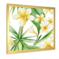 thumbnail image 2 of Designart 'Yellow Flowers and Tropical Foliage X' Traditional Framed Art Print, 2 of 4