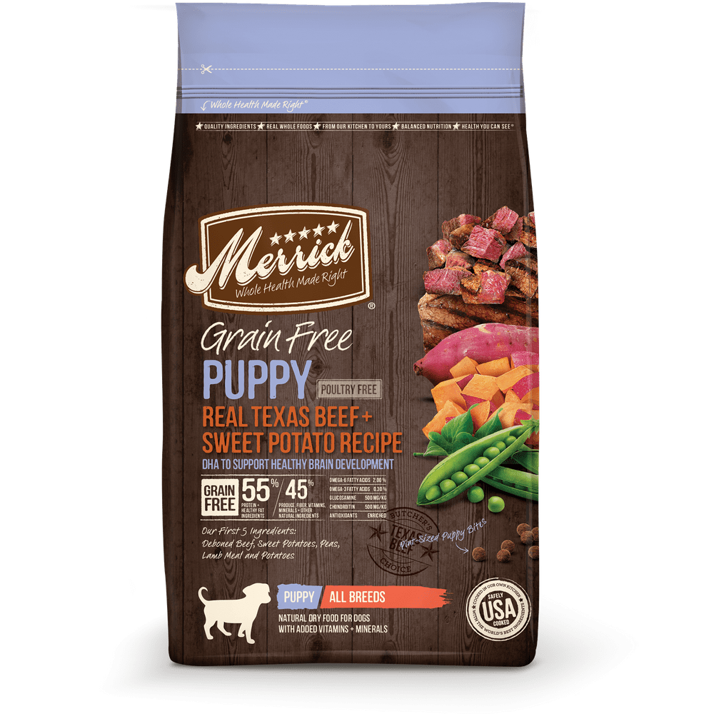 Merrick GrainFree Real Beef & Sweet Potato Recipe Puppy Dry Dog Food