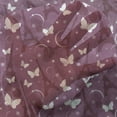 thumbnail image 3 of Eiffel Tulle Curtains with Rod Pocket, Abstract Composition with Towers White Butterflies and Stars Ethereal Display, Sheer Drape for Wedding Party 2 Panels, 7 Sizes, Violet Plum White, by Ambesonne, 3 of 3