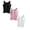 PK2 & Black & WH1, variant on 3 PCS Camisole with Built In Bra 2 In 1 Slim Fit Retro Tank Top Adjustable Spaghetti Strap Wirefree Support Cami Tops Undershirt