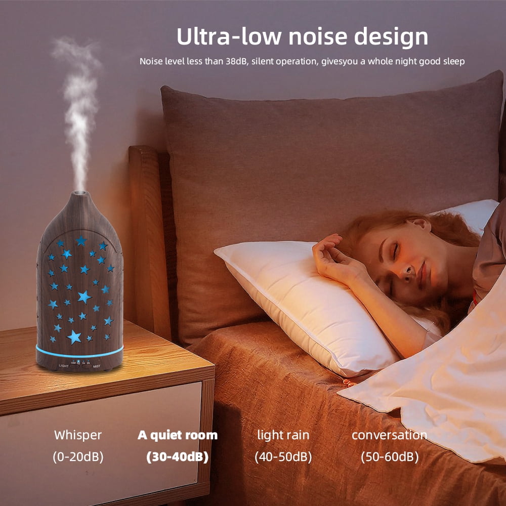 Essential Oil Diffuser for Home 7 LED Color Changing, Ultra Quiet, BPA-Free, Perfect for Office & Relaxation
