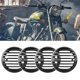 thumbnail image 3 of Set of 4 CNC Retro Turn Signal Guards for Royal Enfield Classic 500, 3 of 4