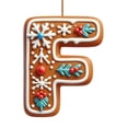 thumbnail image 1 of 26 Alphabet Ornaments For Christmas Tree Candy Cane Initial Letter Pendant With Berries Pattern Mini Monogram Hanging Decorations For Christmas Gifts DIY Decor, 1 of 5