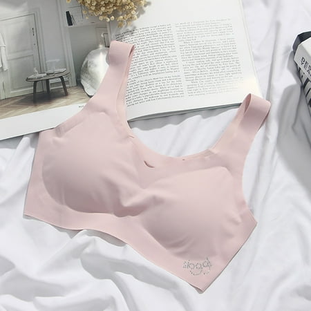 

Cool Bra Ice Silk Trackless Vest Without Steel Rim Sports Bra Sleep Yoga Bra CHMORA