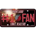 thumbnail image 1 of Portland Trail Blazers #1 Fan Metal License Plate, 1 of 1