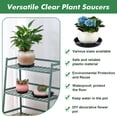 thumbnail image 5 of 20 Pack 6 Inch Plant Saucers Clear Plastic Plant Saucer Drip Trays Small Plant Plate Dish for Indoor Flower Pots and Planters, Bulk, 5 of 8