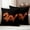Orange, variant on Dragon Flames Outdoor Waterproof Pillow Covers, Orange Dragons Abstract Modern Art Decorative Square Throw Pillowcase Sofa Cushion Sham for Patio/Couch/Chair, 24"x24" 2 Pack