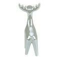 thumbnail image 4 of Northlight Shiny Ceramic Reindeer Christmas Figure - 7" - Grey, 4 of 4