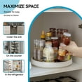 thumbnail image 3 of 2 Pack Lazy Susan Cabinet Organizer, 10'' Lazy Susan Turntable Rotating Spinning Organizer Rotating Spice Rack for Kitchen, Refrigerator, Pantry, Spice Rack, Bathroom, 3 of 8
