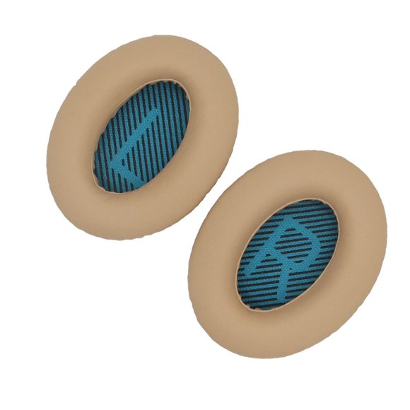 Methold Almohadillas para los oídos, almohadillas para los oídos, cancelación de ruido, protección auditiva para juegos, orejeras, piezas de Relojes inteligentes Beige+Azul