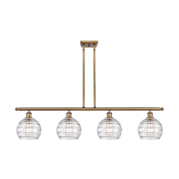 Innovations 516-4I-BB-G1213-8-LED Four Light Island Pendant from Ballston collection 8.00 inches