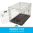 thumbnail image 4 of Paw Inspired Washable 30" Dog Crate Mat, Size 29x18 Inch, Waterproof Dog Crate Kennel Bed Anti-Slip Bottom Leakproof Pads (Gray), 4 of 7