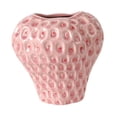 thumbnail image 3 of Jarrón decorativo de fresa, maceta de cerámica, bonito adorno de fruta con detalles texturizados, adecuado para sala de estar, cocina, comedor, decoración de mesa, regalo Rosa M, 3 of 9