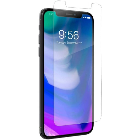 ZAGG InvisibleShield Glass+ Screen Protector HD Tempered Glass for iPhone XS/X Impact & Scratch Protection, Easy to Apply Tools Included - Bulk Packaging