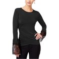 thumbnail image 1 of Kobi Womens Halperin Basic T-Shirt, Black, Small, 1 of 2