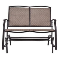 Gymax Patio Loveseat Glider Rocking Bench Double Chair only .99: eDeal Info