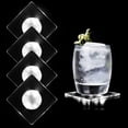 thumbnail image 4 of Posavasos LED para cócteles, 4 unidades, posavasos luminosos LED, antideslizantes e impermeables, transparentes, para cerveza, bebidas, clubes, bares, fiestas, decoración de bodas, 4 of 8