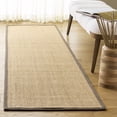 thumbnail image 3 of Safavieh Natural Fiber Jovana Solid Runner Rug, Maize/Gray, 2'6" x 12', 3 of 12